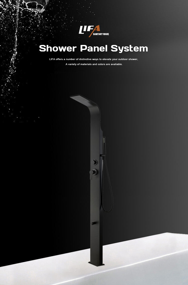New Design  Outdoor Garden Shower Aluminium Swimming Pool Shower With Footwash CF-5016 manufacture