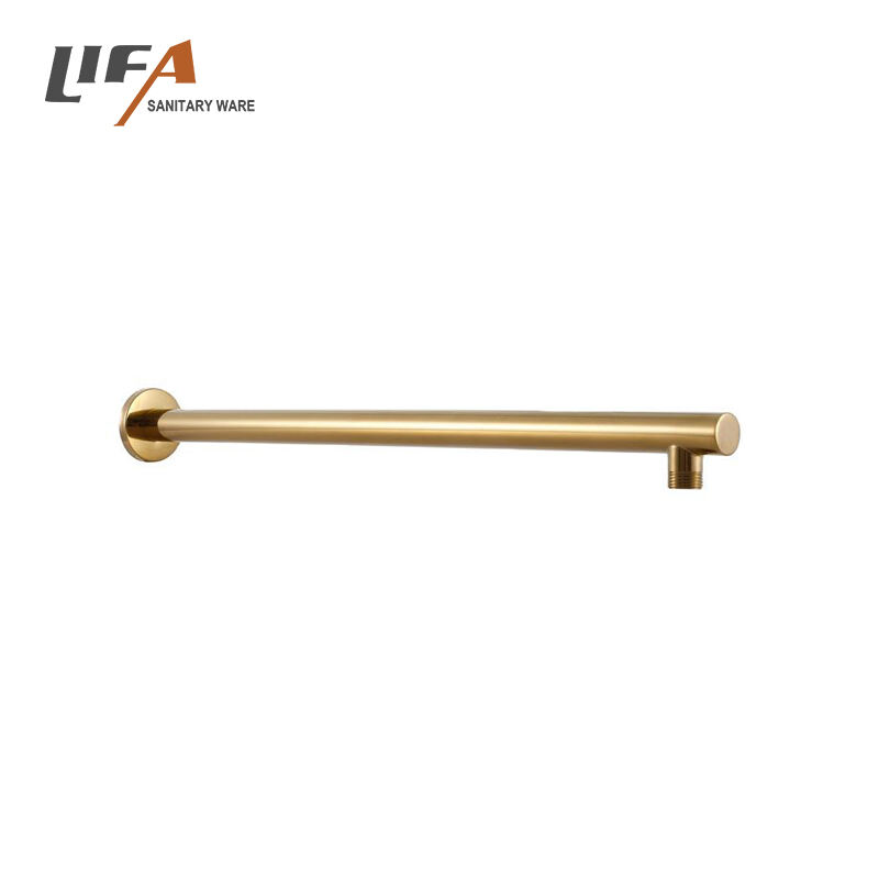 Brazo de ducha cromado montado en la pared de acero inoxidable moderno de gran venta para baño F51