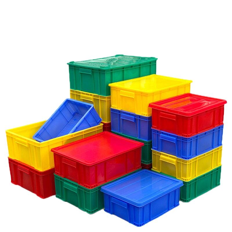 Thickened Plastic Turnover Box with Cover for Logistics Transfer Durable Crates for Safe Storage supplier