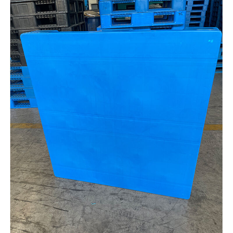 3 skid Heavy duty plastic pallet 1200x1200x165 Welded flat top transporting plastic pallets Fireproof and waterproof manufacture