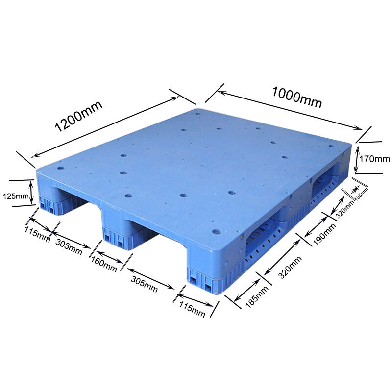 Durable solid Plastic Non Slip Deck Pallet hygienic/hygene food grade euro plastic pallet/palette details