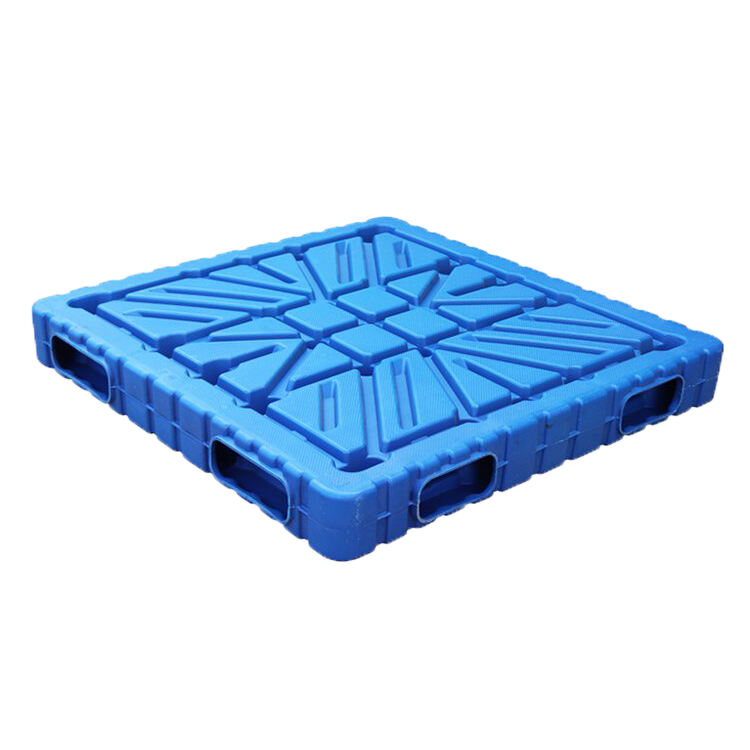 Virgin material HDPE standard size 1200X1000mm Size Heavy Duty reversible type Blow Molding Plastic Pallet factory