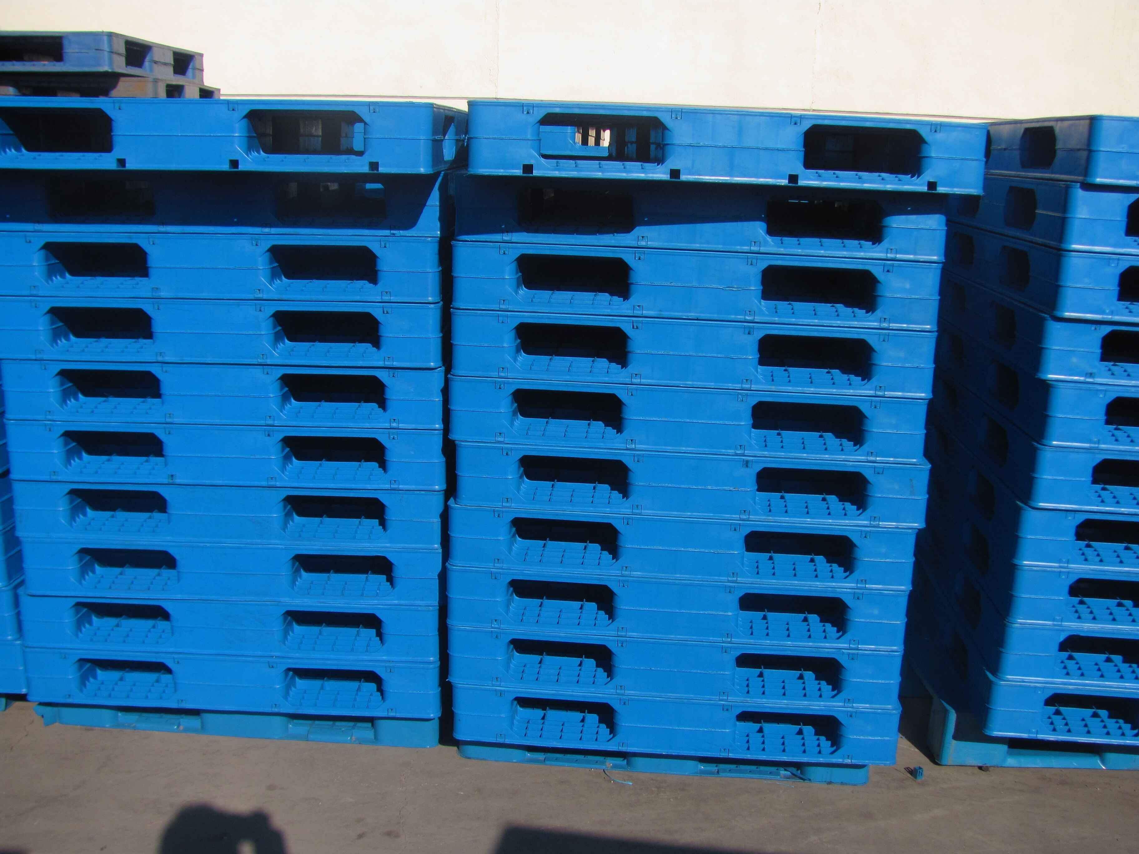 1340*810mm Double Face Heavy-Duty Stackable Industrial Plastic Pallets for Logistics and Export factory