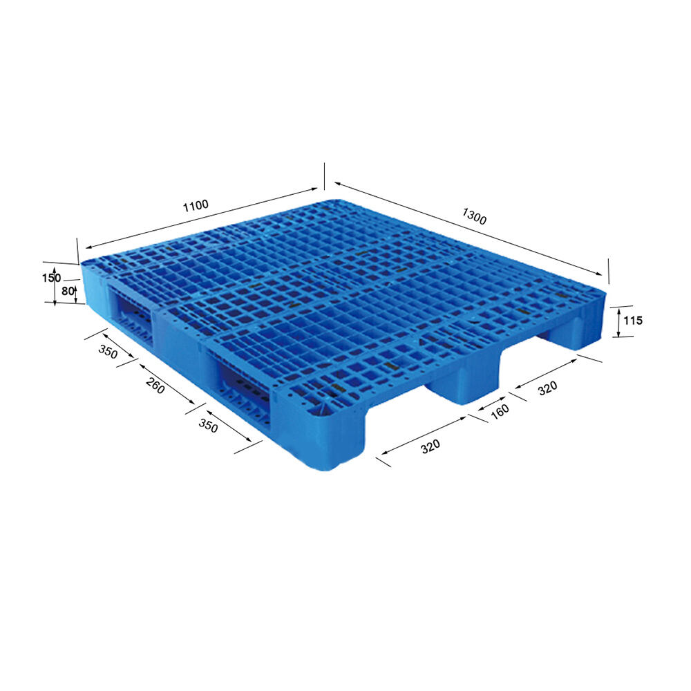 100% Virgin PP/HDPE material plastic pallets white plastic pallets for food 1300*1100*150mm details