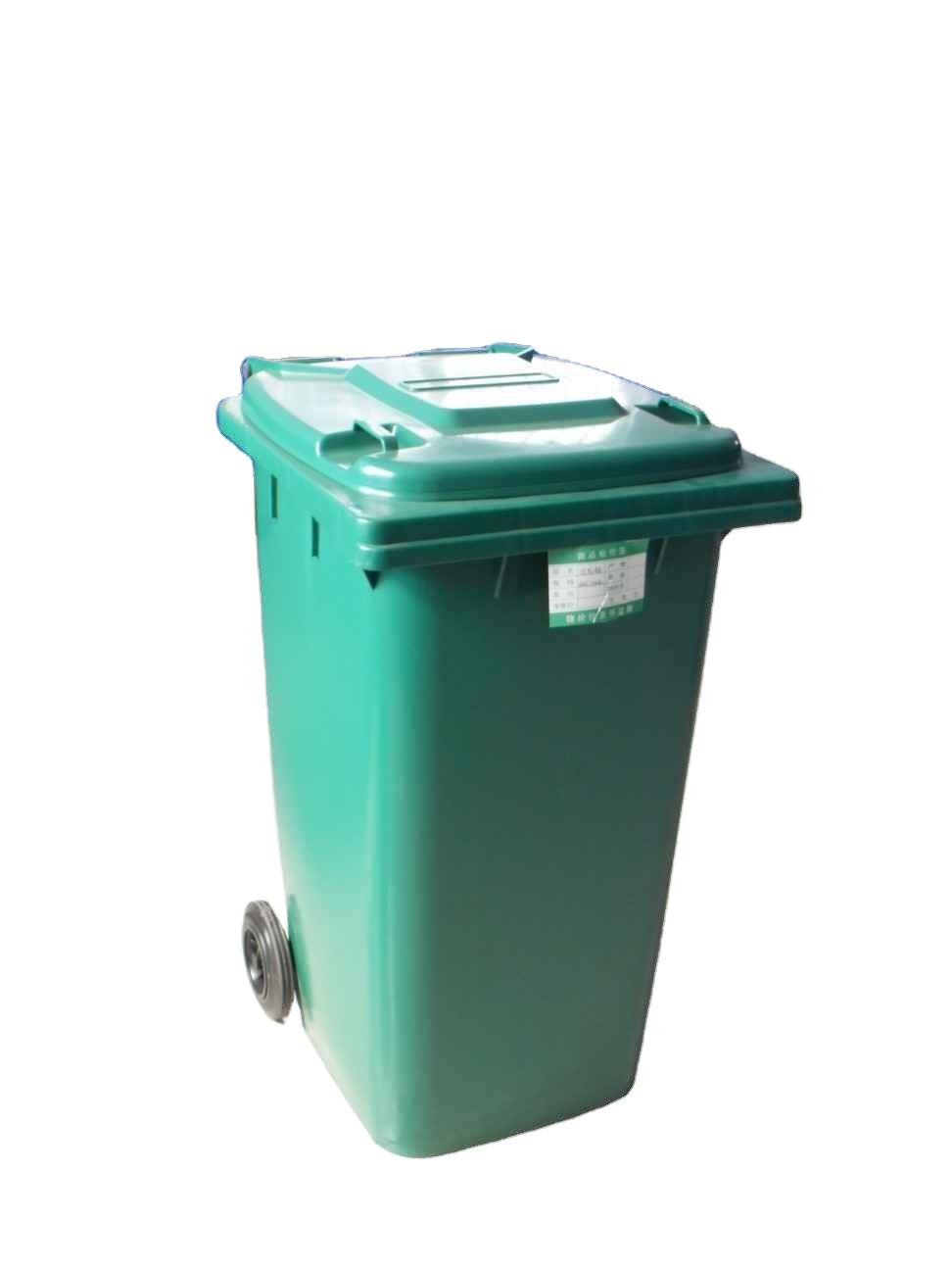 Outdoor Euro Plastic Garbage Trash Can Plastic Waste Container Bin details