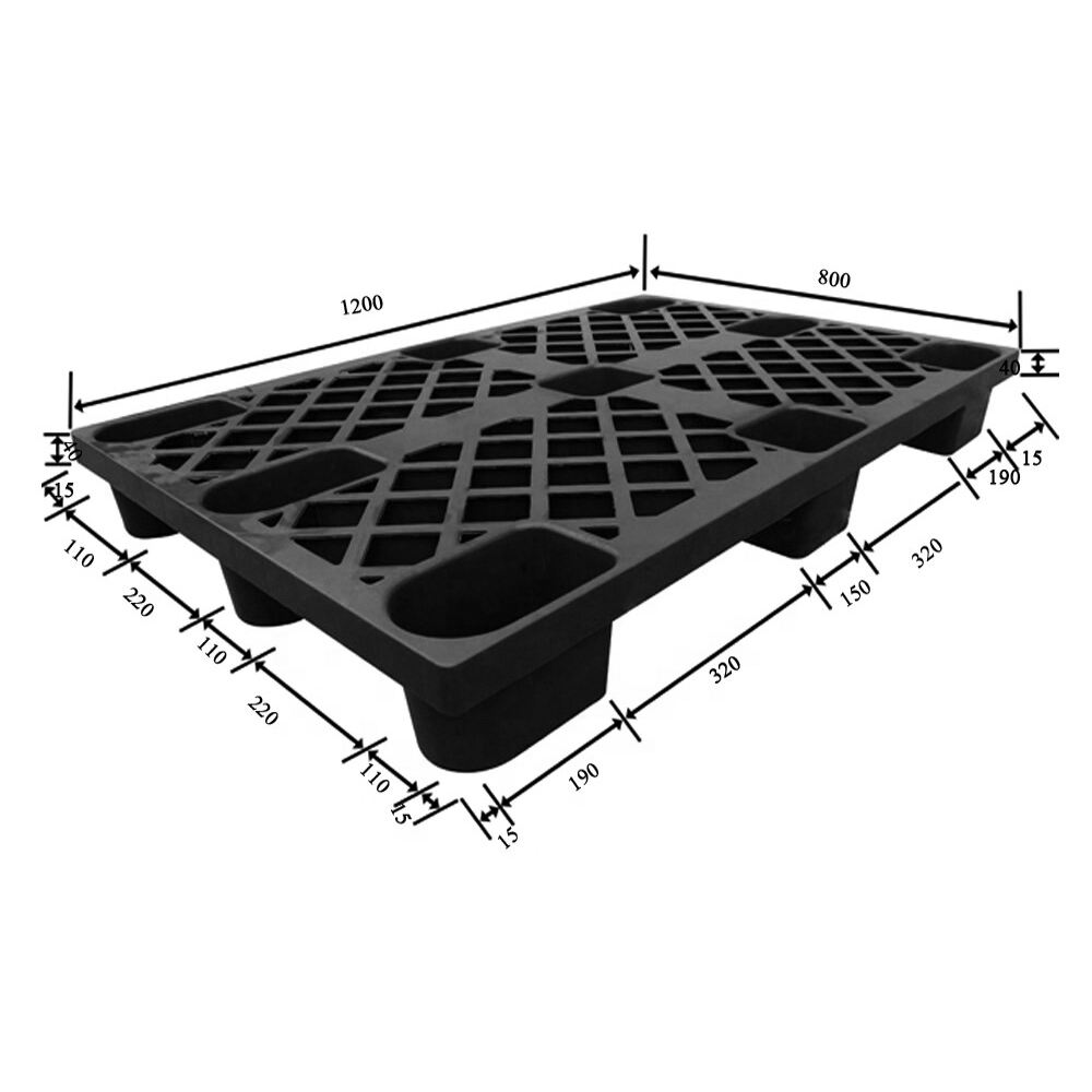 9 feet plastic pallet Nestable stackable large recycled euro plastic pallet for storage 120x80 details