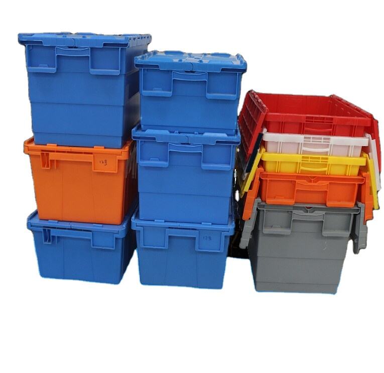 Thickened Diagonal Flamshell Plastic Pallets Folding Food Medical Logistics Boxes Turnover Boxes Fresh Food Other Applications details