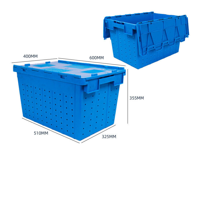 Thickened Diagonal Flamshell Plastic Pallets Folding Food Medical Logistics Boxes Turnover Boxes Fresh Food Other Applications manufacture