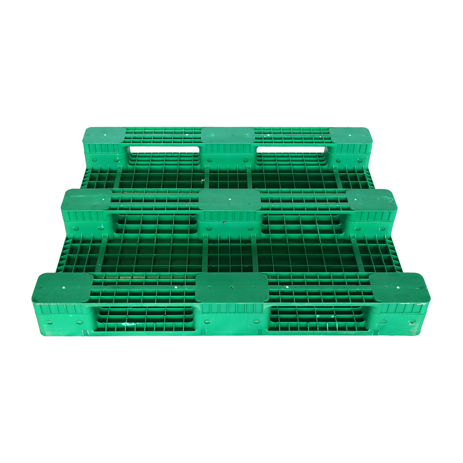 Plastic Green Non Slip Deck Pallet Industrial Warehouse 1210 Euro Cheap 4 Way Plastic Pallets for Sale details