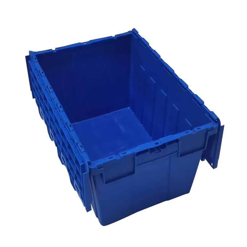 820x480x380mm Heavy Duty Large storage Fruits and Vegetables Moving Shipping Crate Box with lids manufacture