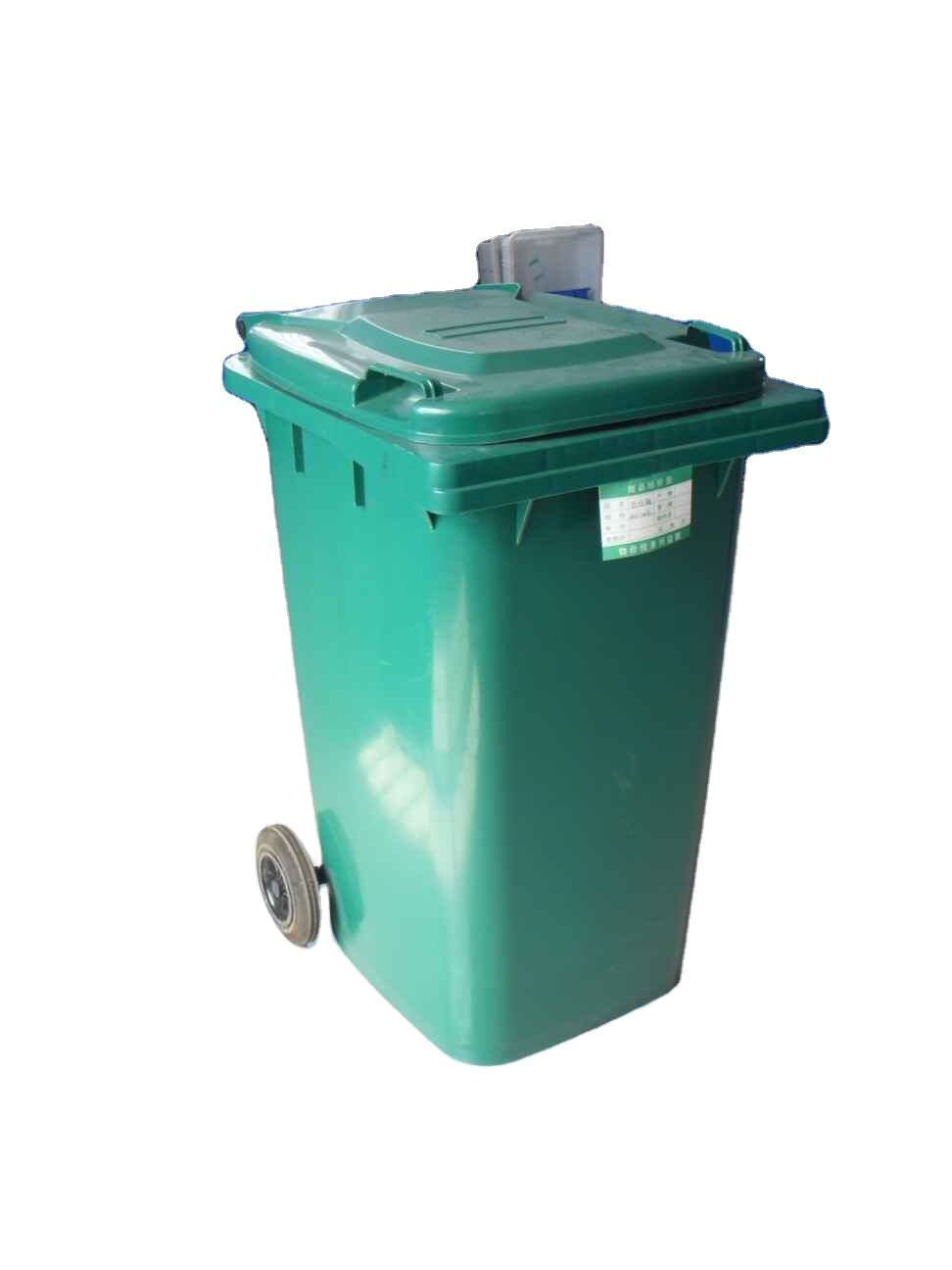 Outdoor Euro Plastic Garbage Trash Can Plastic Waste Container Bin factory