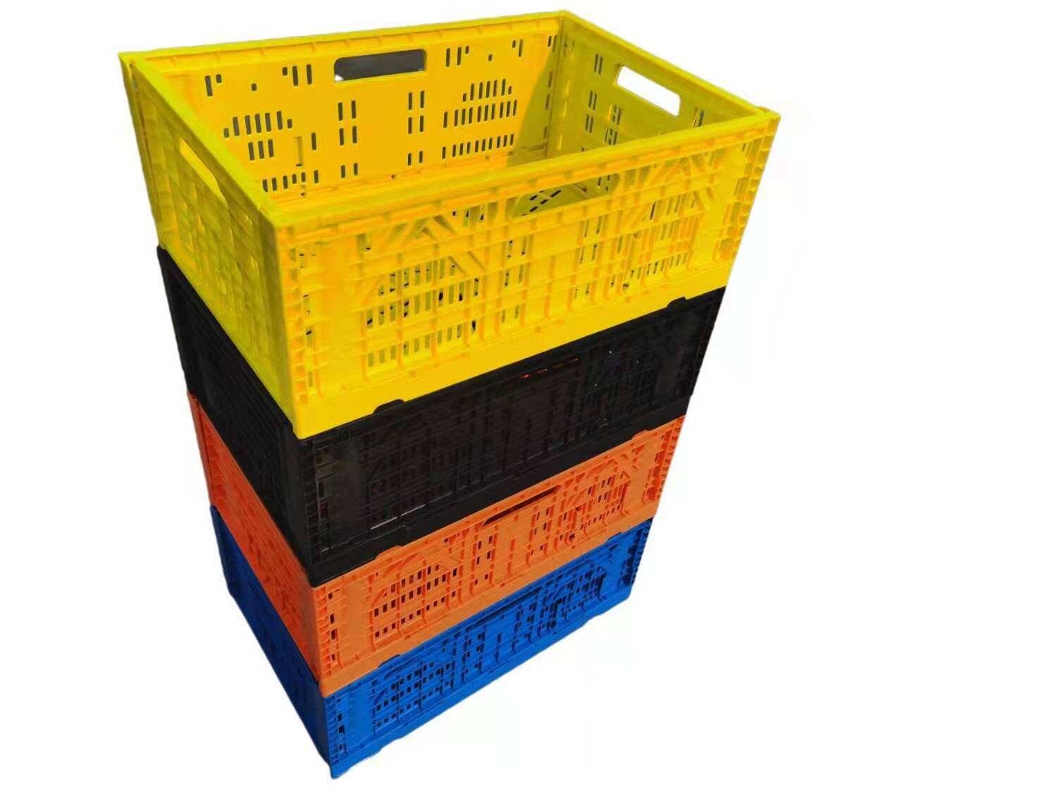 Big Plastic Storage Packaging Mesh Style Harvest Plastic Vegetables Crate Plastic Basket supplier