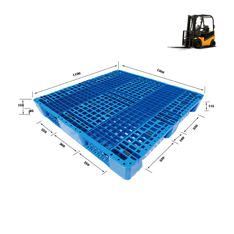 100% Virgin PP/HDPE material plastic pallets white plastic pallets for food 1300*1100*150mm manufacture