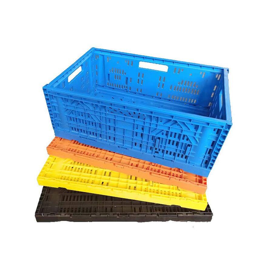 Big Plastic Storage Packaging Mesh Style Harvest Plastic Vegetables Crate Plastic Basket manufacture