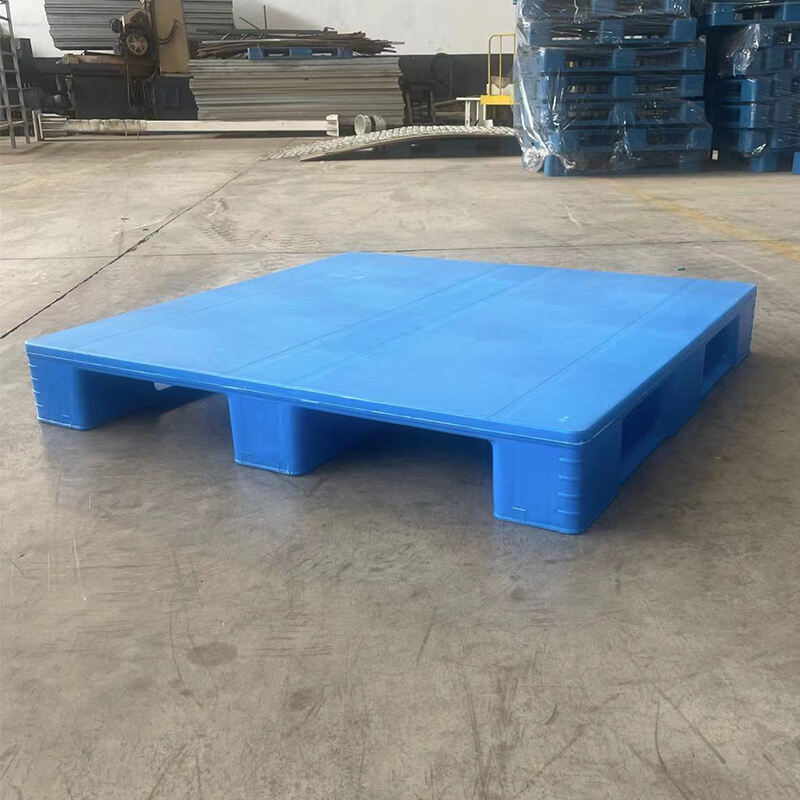 3 skid Heavy duty plastic pallet 1200x1200x165 Welded flat top transporting plastic pallets Fireproof and waterproof factory