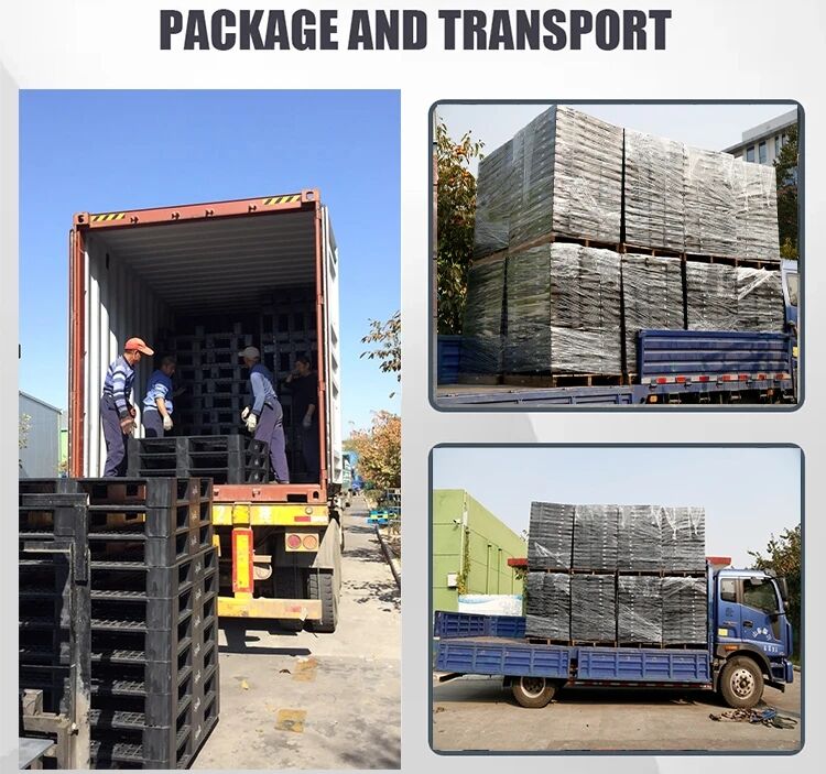 Large Four Way Entry HDPE Mesh Pallet Heavy Duty Stackable Agricultural Folding Plastic Container Euro Pallet for Agriculture factory