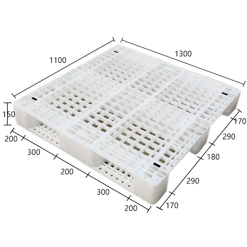 100% Virgin PP/HDPE material plastic pallets white plastic pallets for food 1300*1100*150mm details