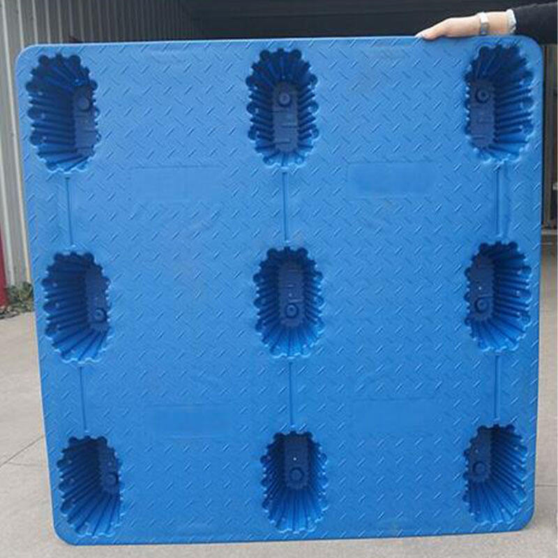 heavy duty 9 feet bottom transportation standard size 1210 dynamic load 1500KG nestable blow molding pallet factory