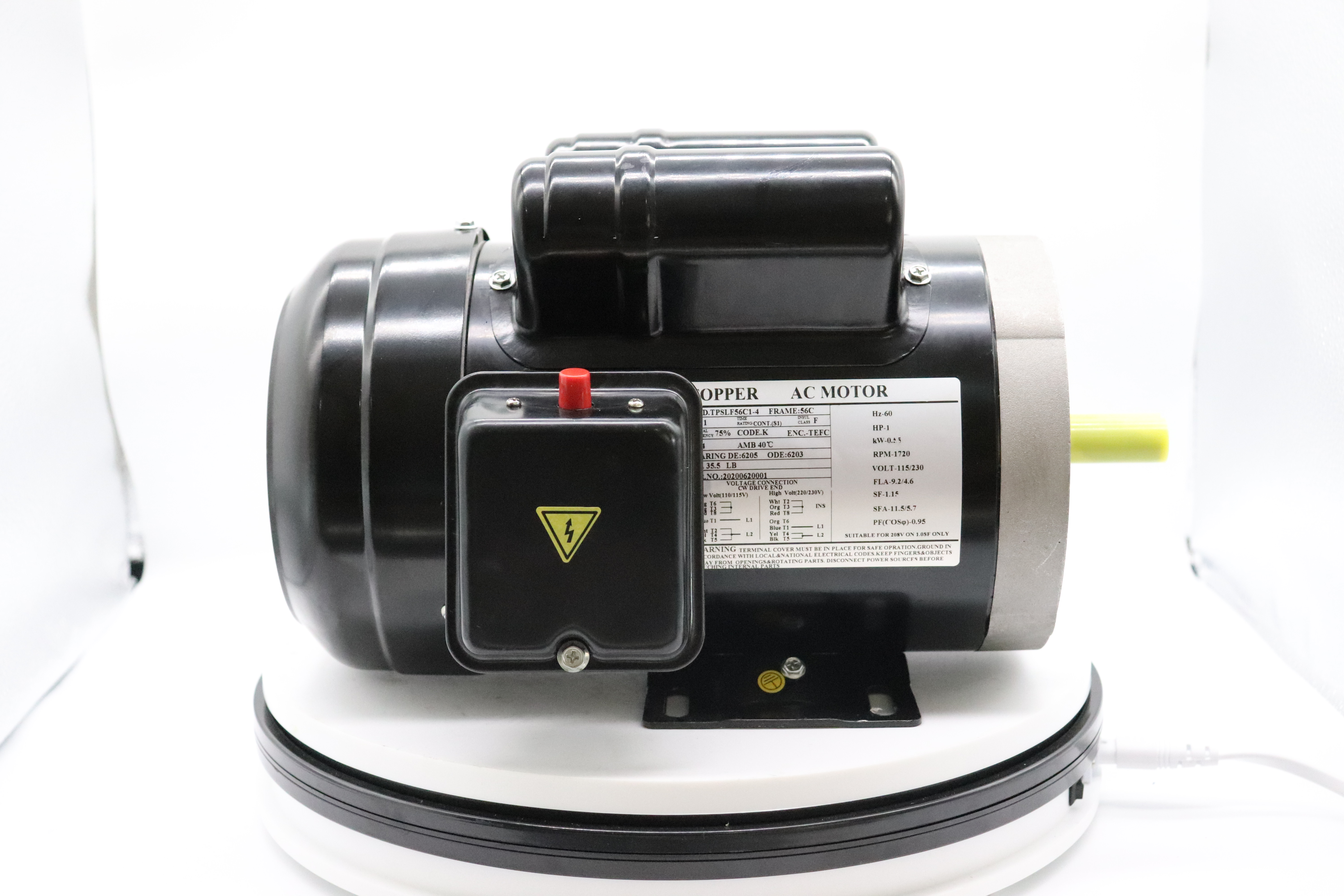 Rolling steel single phase AC motor 115v-230v