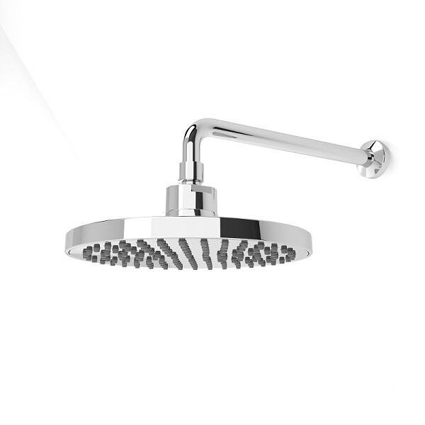 Une douche pluie au-dessus de la tête avec un jet pour tout le corps pour un nettoyage complet
