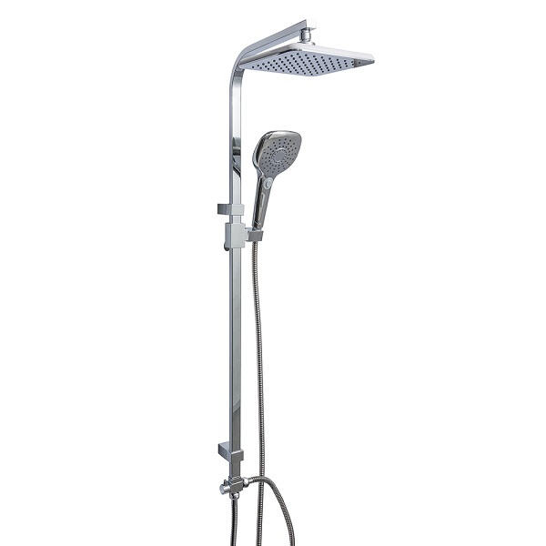 Modernisez votre salle de bain avec notre douche contemporaine en chrome