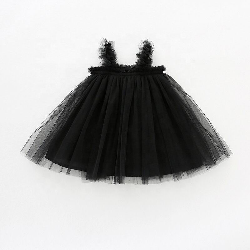 Baby. Girl Spaghetti Straps Tulle kids wear dress Sleeveless Party Dress kids summer clothing Casual Summer Dress supplier