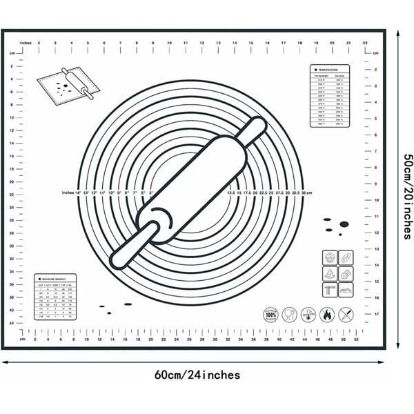 Non-Stick Surface for Mess-Free Baking.