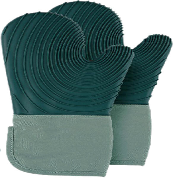 Efficiens et solatium coquina Tasks cum Silicone Oven Gloves