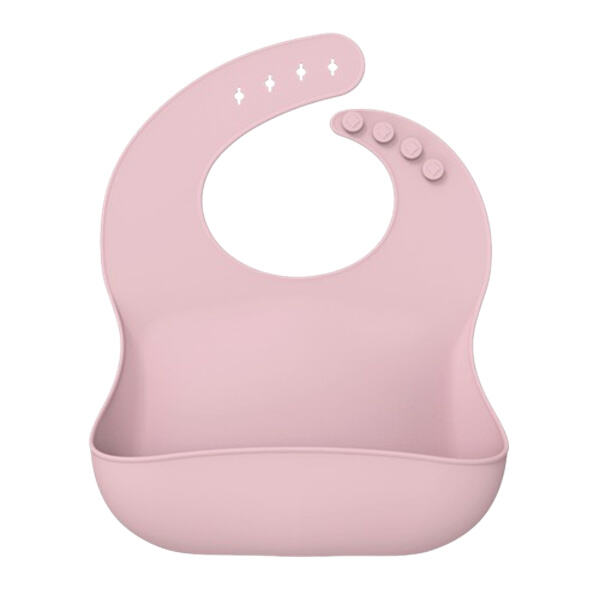 Keep your baby clean and dry with a waterproof silicone bib.