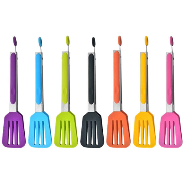 Multi-Purpose Silicone Tongs for Cooking, Grilling, and Serving