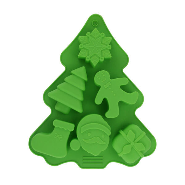 Spread Christmas cheer with tree-shaped treats baked with our molds.