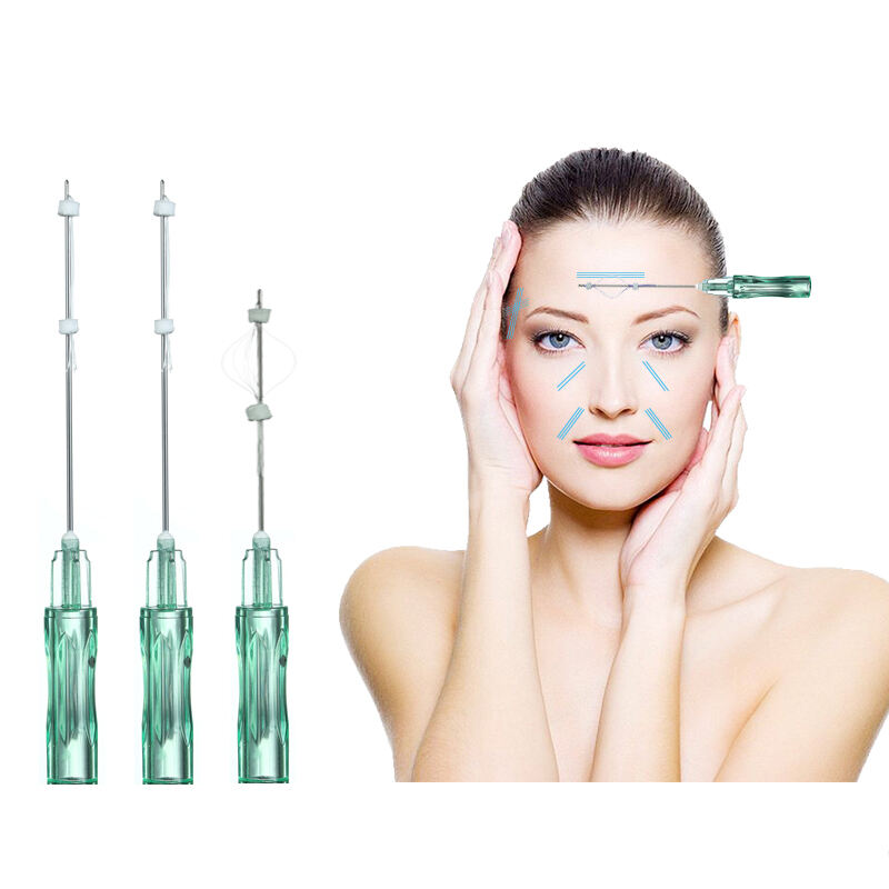 Nasolabial Folds,Forehead,Temple,Tear Trough Filling Multi PCL Thread manufacture