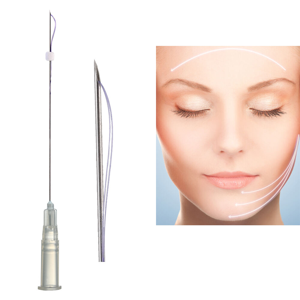 Plastic Surgery Face Lifting Thread 26g 38mm 60mm Pdo Pcl Wpdo Double Mono Threads With Ce Certificate supplier