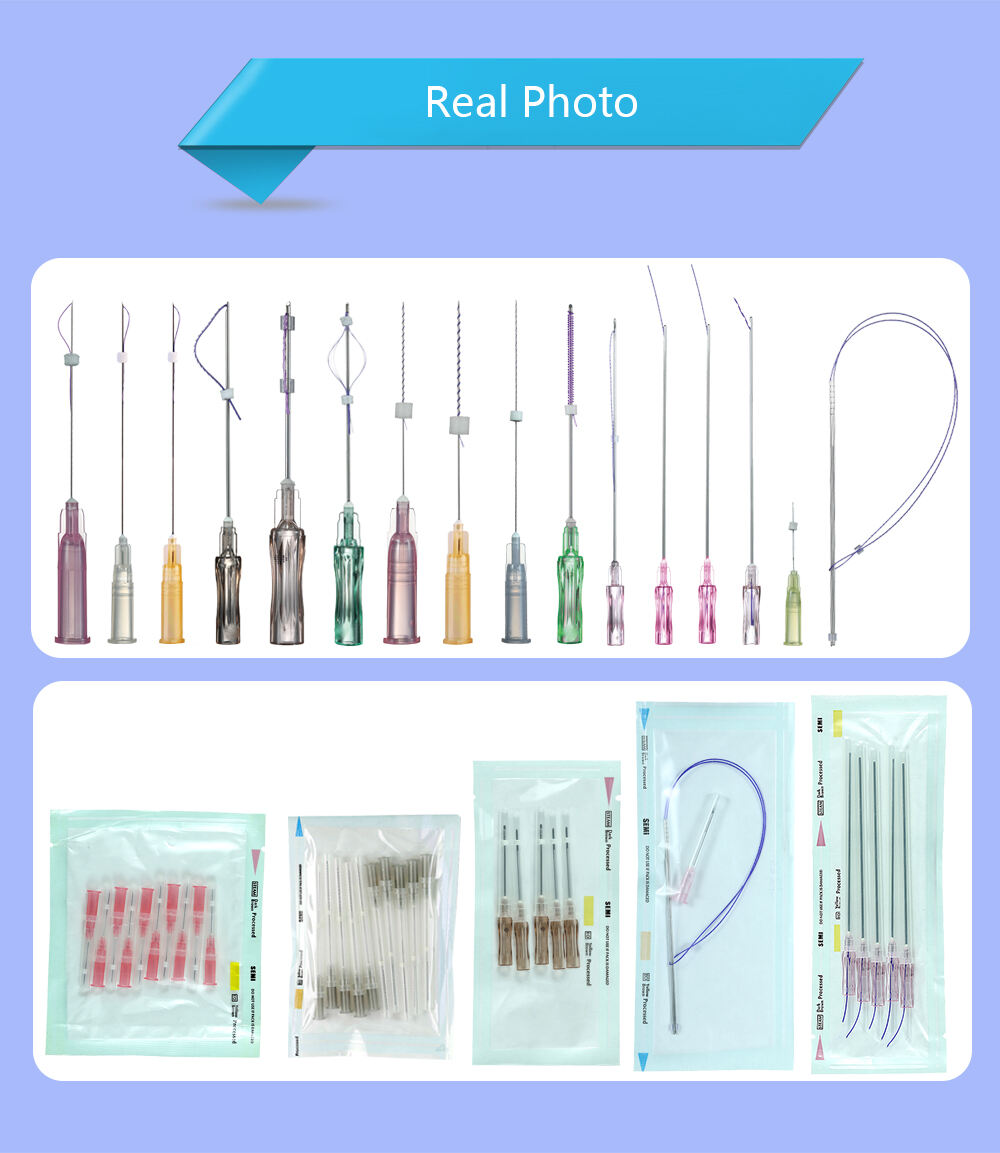 Korea Lift Twist Tighten Skin Thread Sharp Needle 26g 27g 29g 30g Screw Pdo Threads details