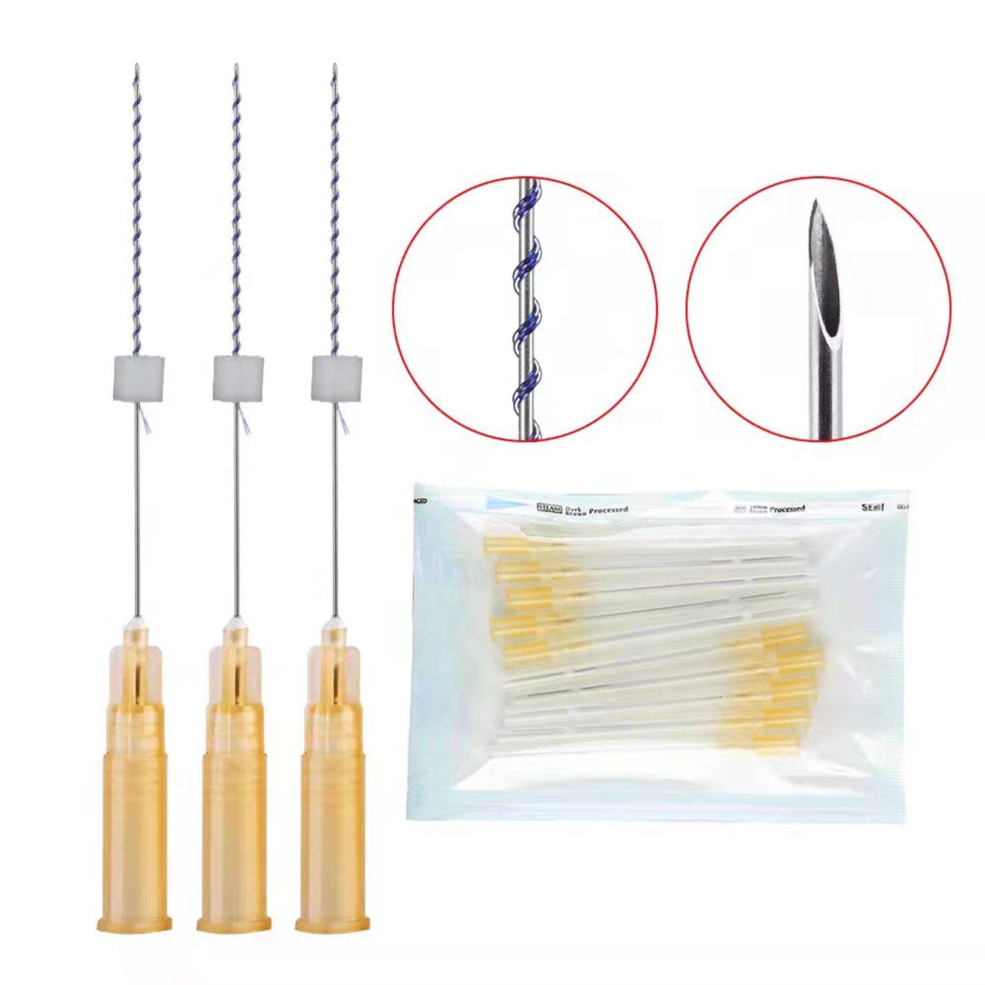 26g 27g 38mm Anti Aging Sharp Needle Removal Wrinkles Hilos Fios De Pcl Mono Pdo Double Screw Lift Threads