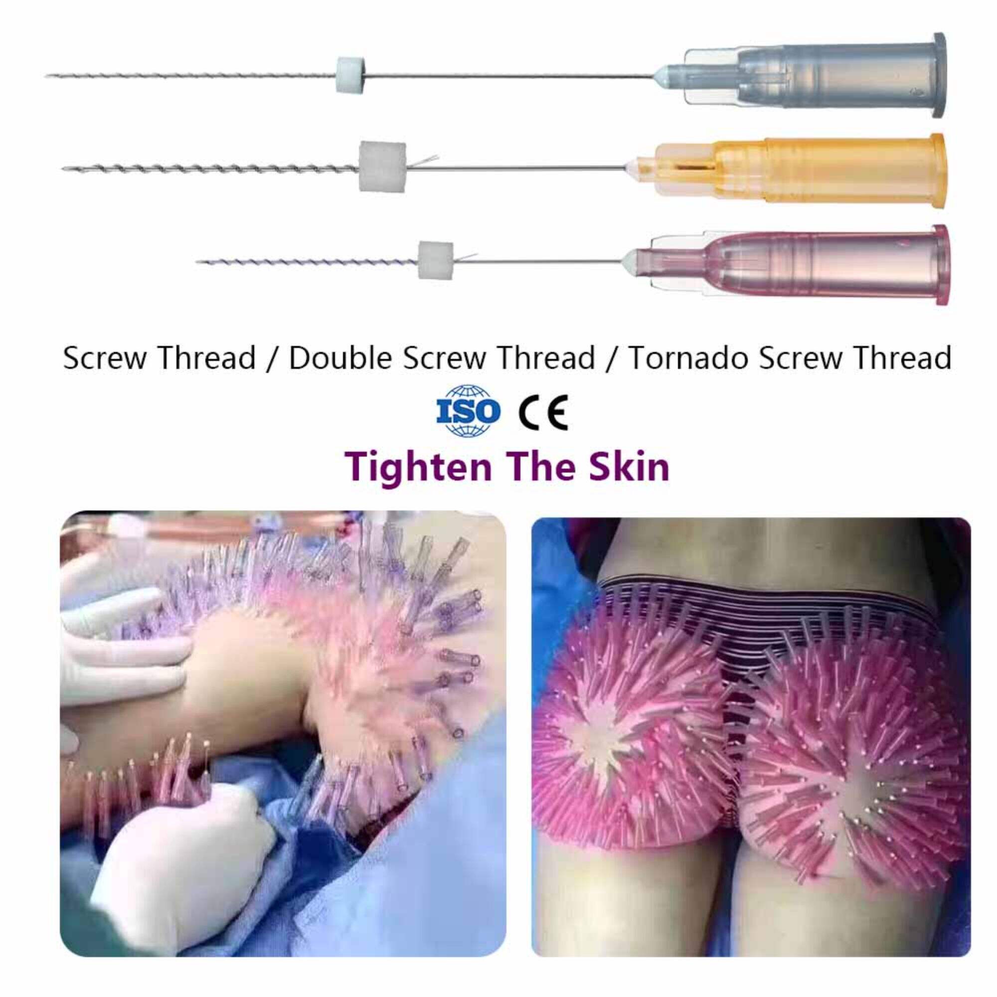 Korea Lift Twist Tighten Skin Thread Gjilpërë e mprehtë 26g 27g 29g 30g Screw Threads Pdo