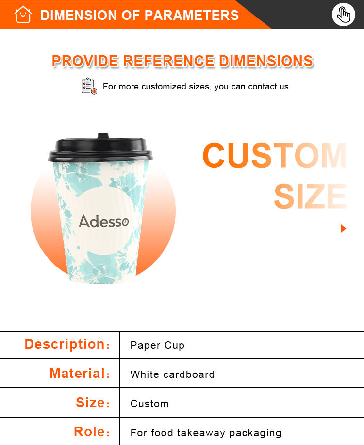 custom buy beverage packaging double wall hydraulic technology disposablehot drinks paper coffee cup with lids supplier