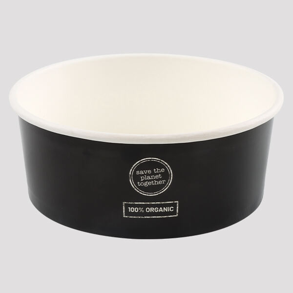 Go Green with Paper Bowl White