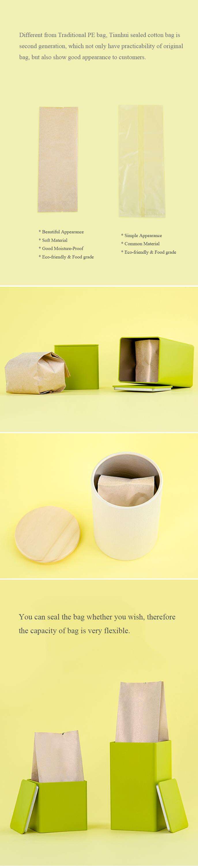 Biodegradable Custom Kraft Smell Proof Heat Seal Paper Tea Bag factory