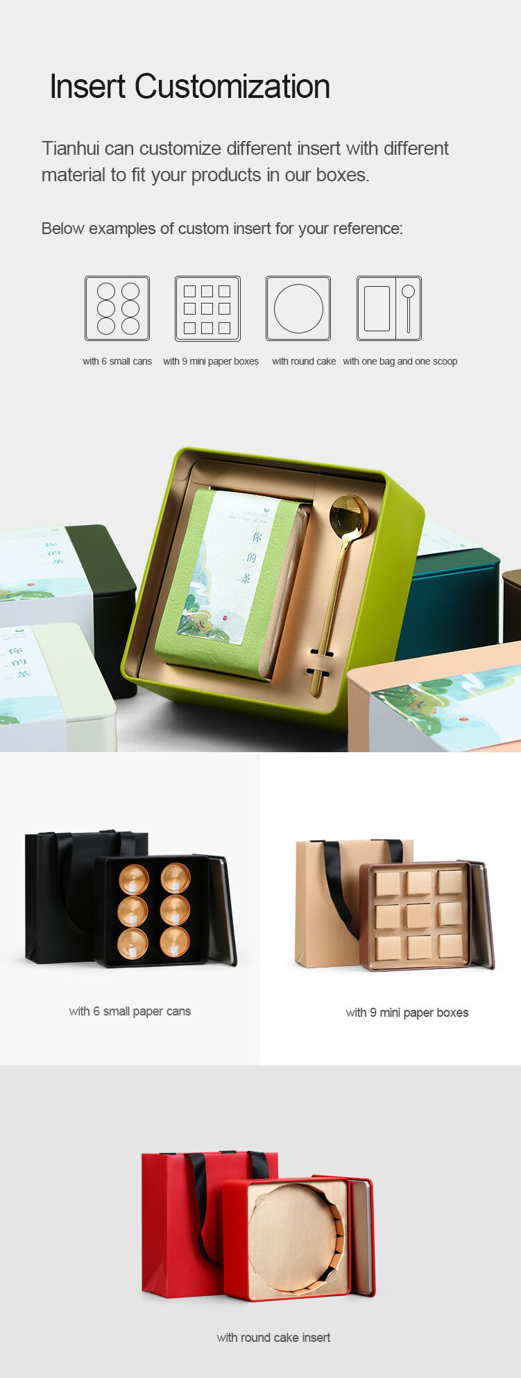 Square Storage  Cookie Packaging Jewelry Tea Gift Tin Metal Boxes manufacture