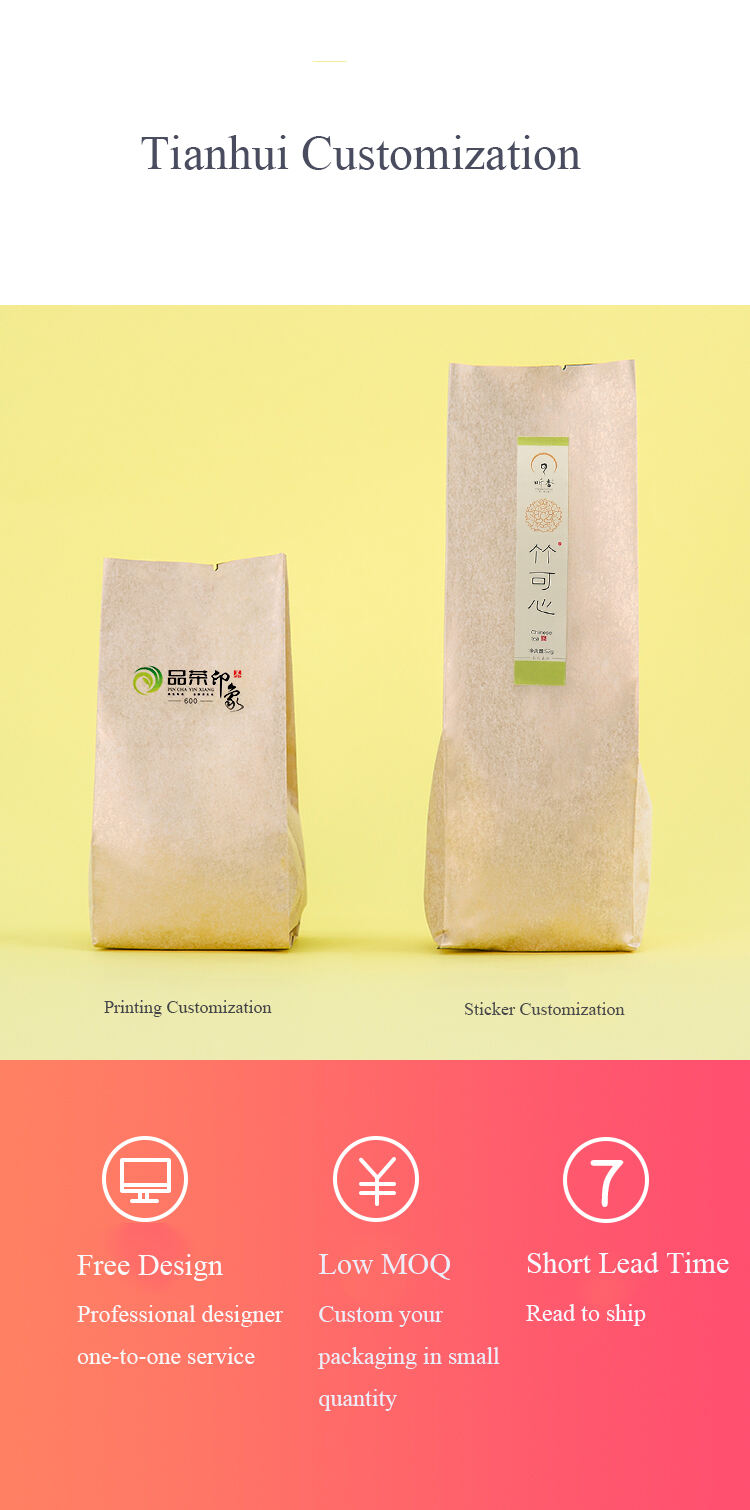 Biodegradable Custom Kraft Smell Proof Heat Seal Paper Tea Bag manufacture