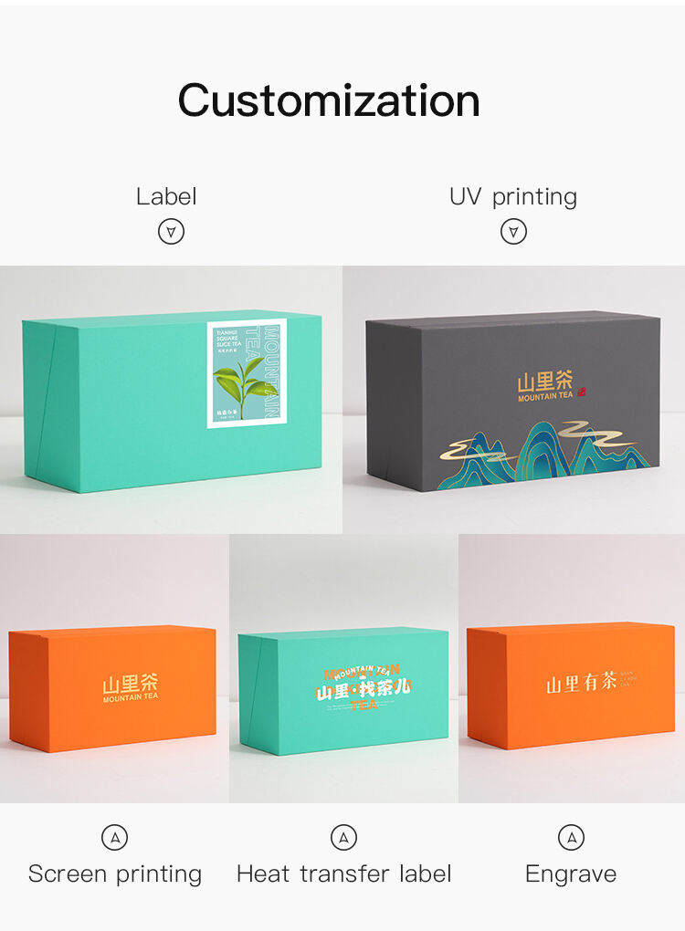 Tianhui Moms Day Gift Packaging Specialty Paper Empty Rectangle Packaging Book Boxes for Herbal Teas Packaging supplier