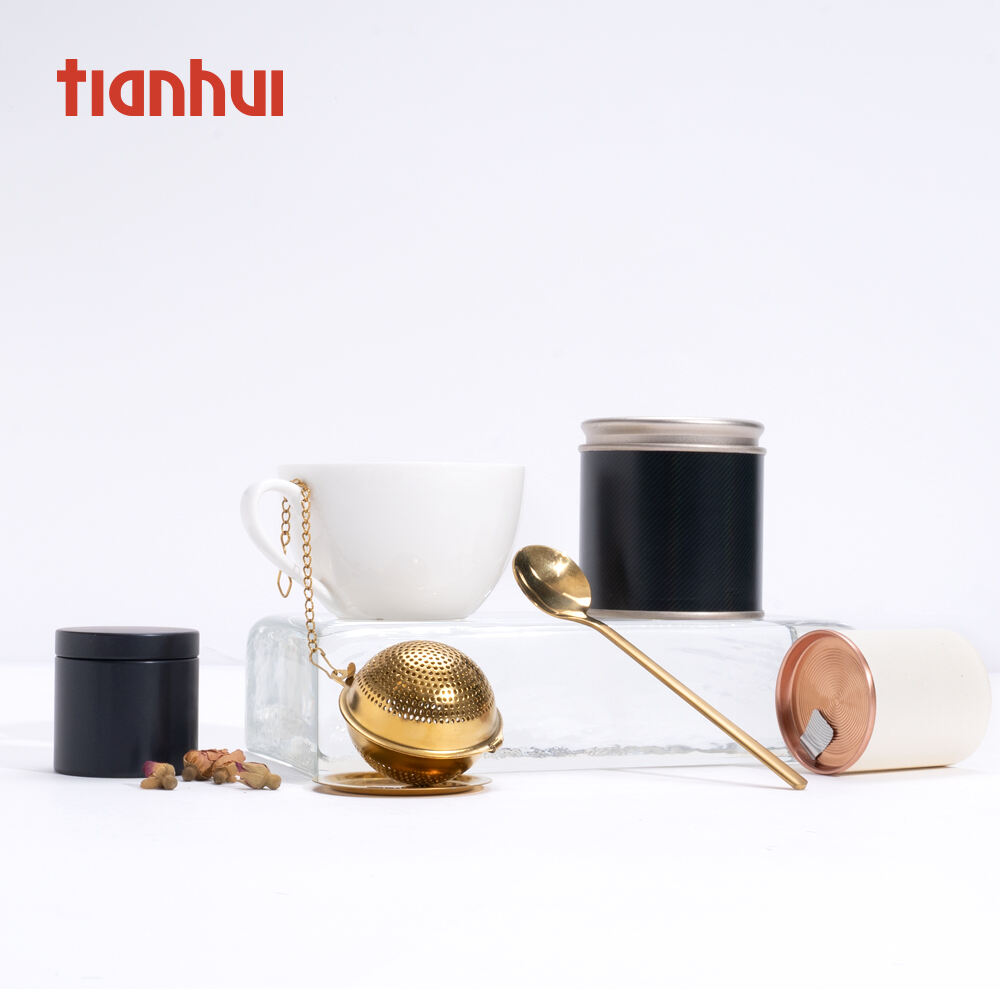 Tianhui Paper Boxes Macnufactur Luxury Packaging Black Gift Customized Exquisite Tea Packaging Set manufacture