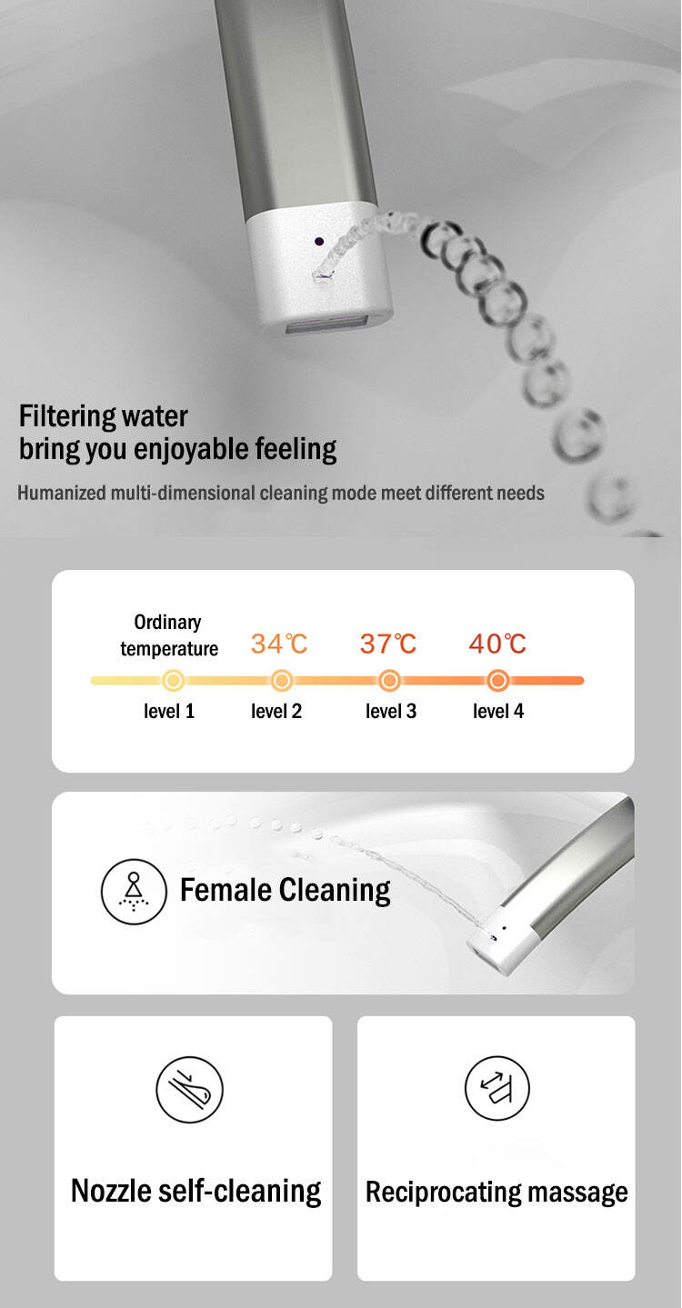 Hottest Selling Electric Sanitary Items Ceramic Toilet Bowl Bathroom WC Intelligent Smart Bidet Toilet manufacture