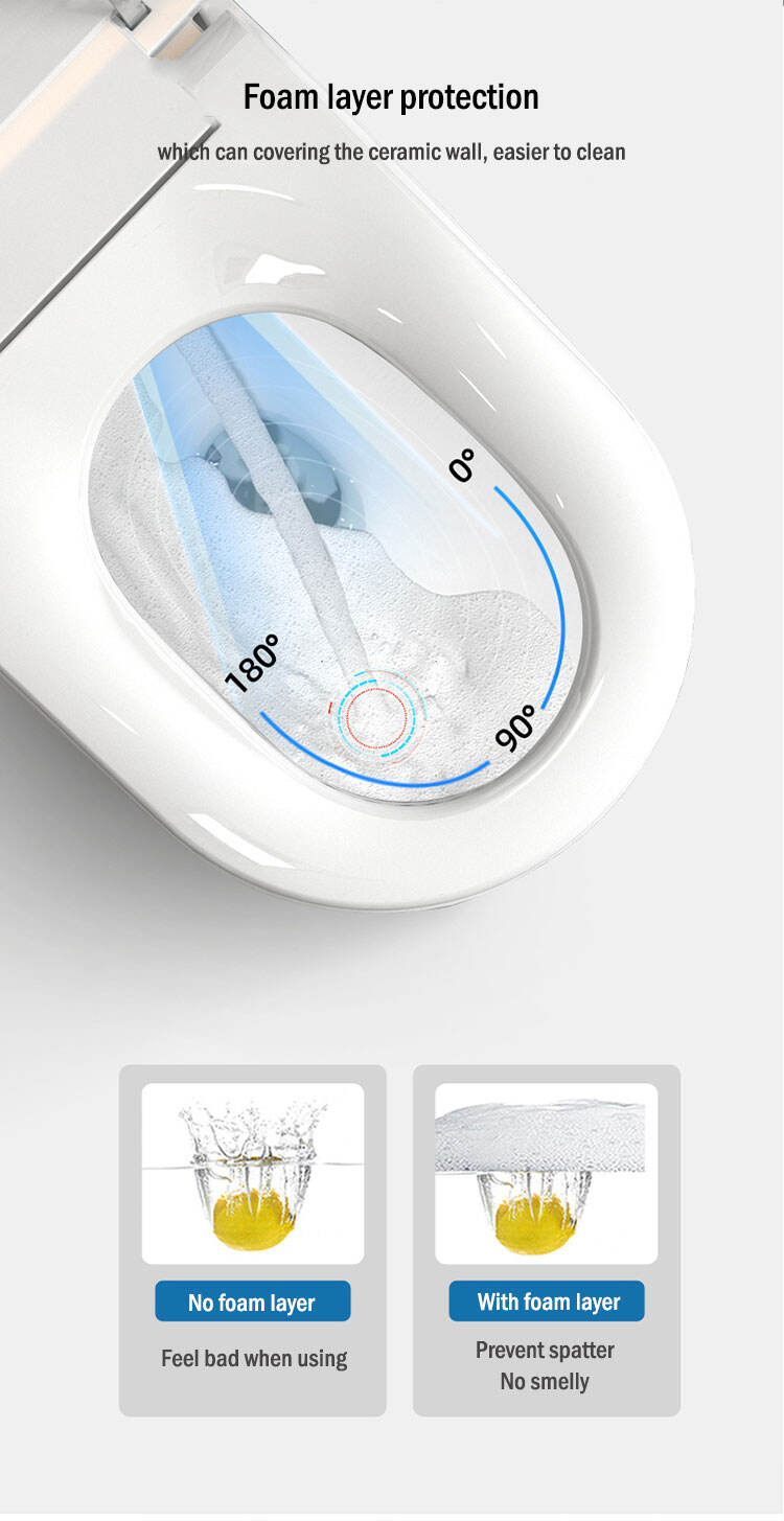 Hottest Selling Electric Sanitary Items Ceramic Toilet Bowl Bathroom WC Intelligent Smart Bidet Toilet details