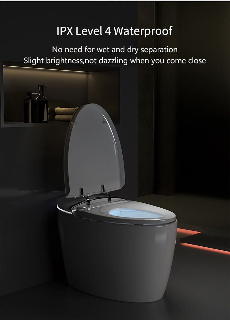 Automatic Ceramic Self Cleaning Bathroom Egg Shape Smart Toilet Intelligent Sanitary Ware Bidet Toilet Bowl supplier