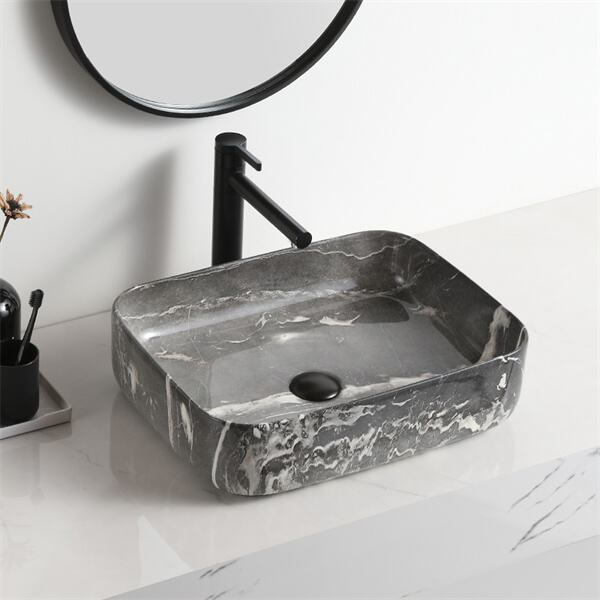 The top counter basin is perfect for hand washing, face washing, teeth brushing, and more.