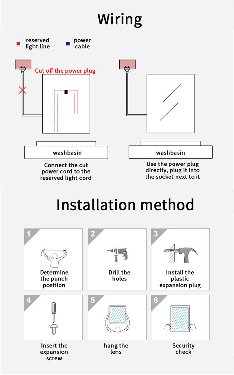 Radar Human Body Sensing Front Illumination Fogless Shower Smart Mirror Touch Screen Bathroom Led Mirror supplier