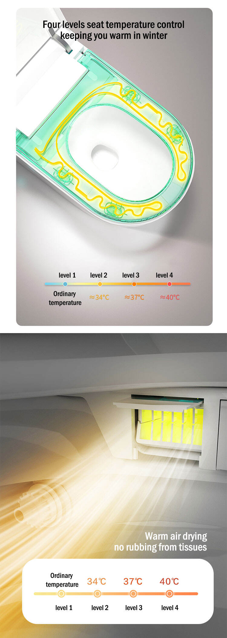 Electronic Ceramic Wc Intelligent Toilet Ceramic Sterilization One Piece Automatic Smart Bathroom Toilet manufacture