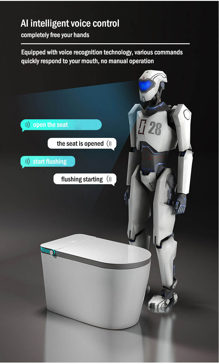 Electronic Ceramic WC Intelligent Toilet UV Sterilization One Piece Automatic Smart Bathroom Toilet details